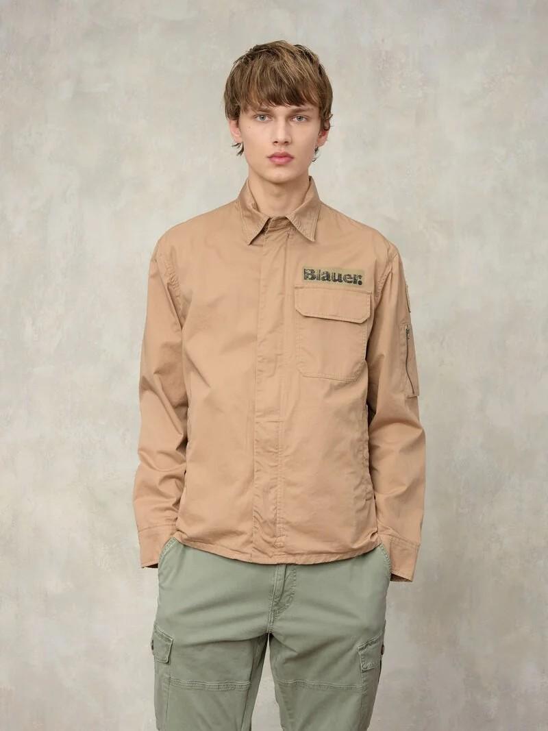 Camicia Lambert multitasche 26SBLUS04360 327 BLAUER 