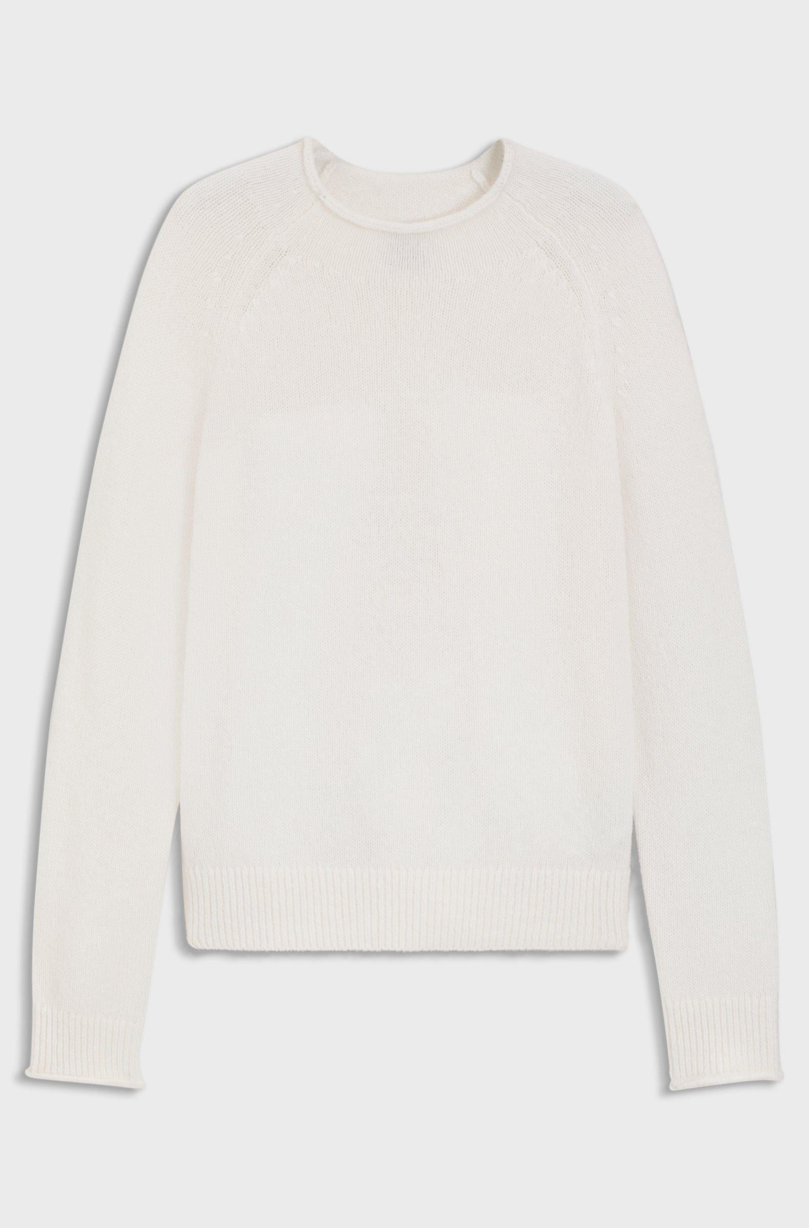 Maglione in misto lana con colletto e polsini arrotolati 50548930 118 BOSS 