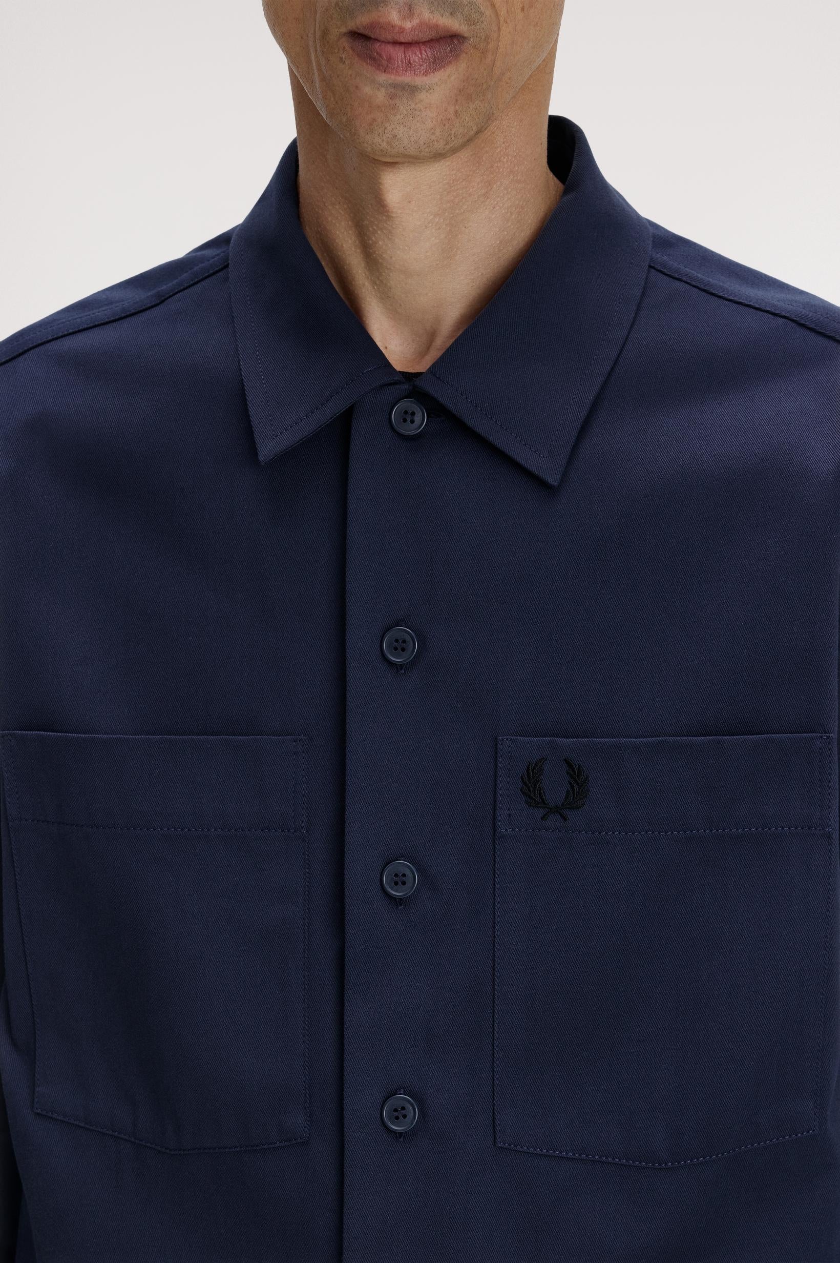 Overshirt con logo M240057 738 FRED PERRY 