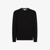 Crew neck sweater in wool and cashmere
