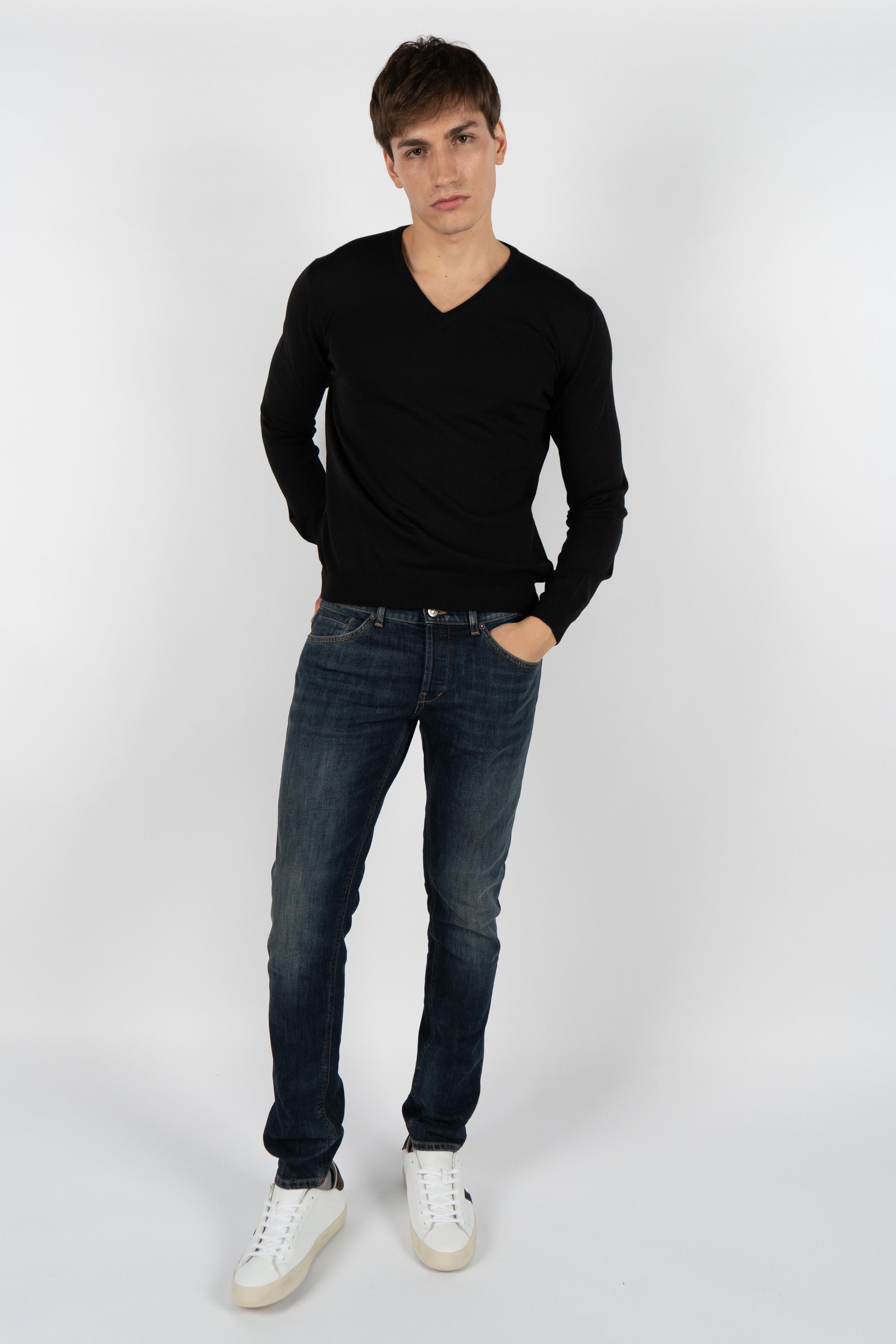 Maglia a scollo a V 55115/14290 099 GRAN SASSO 