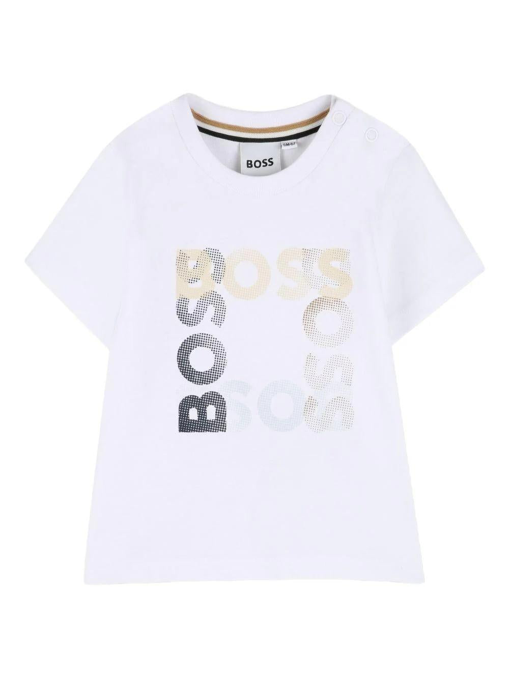 T-shirt con logo stampato J52882 10PA BOSS 