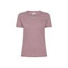 T-shirt in lino e cotone a righe