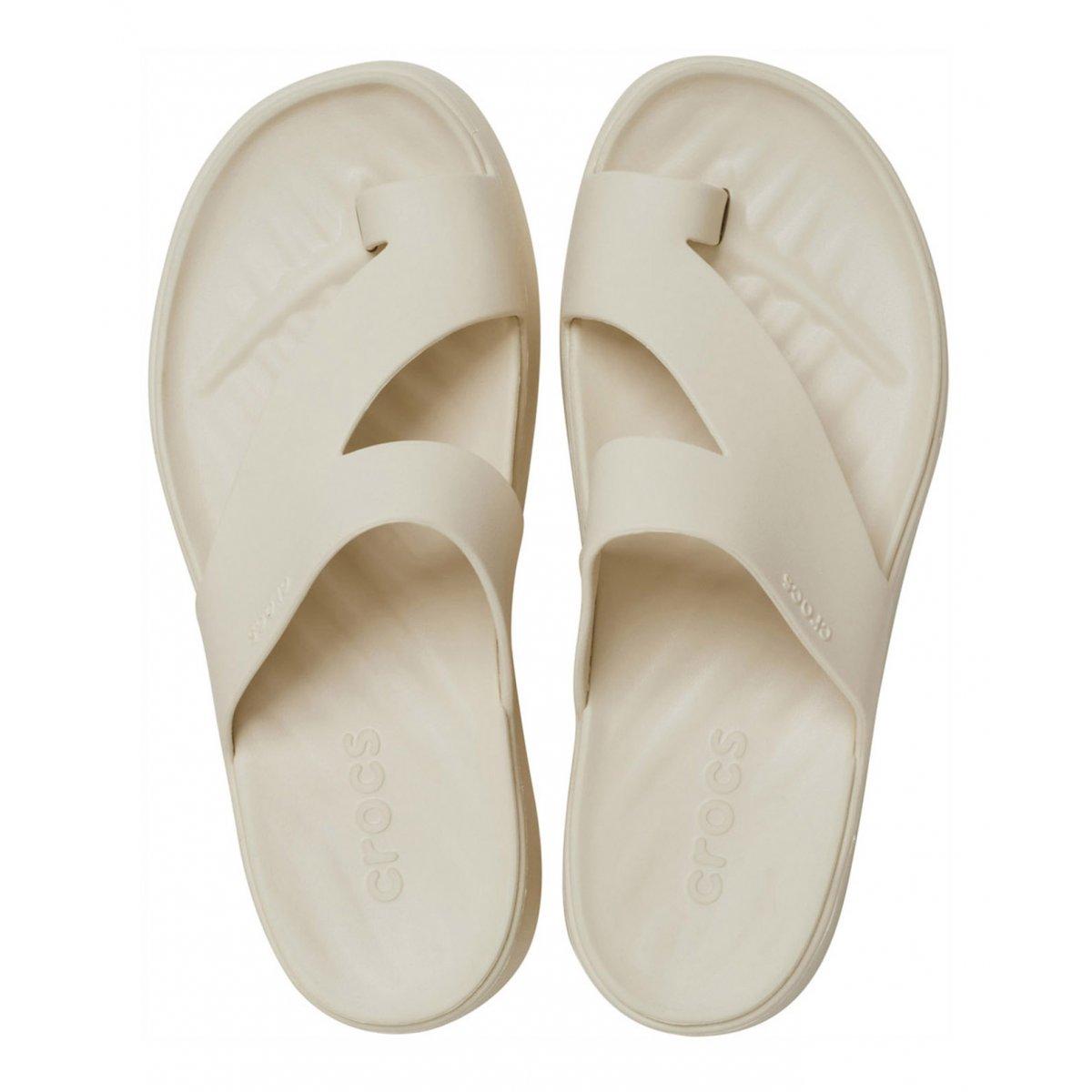 Getaway Platform Toe Loop Donna Sandstone CR210834 SDST CROCS 