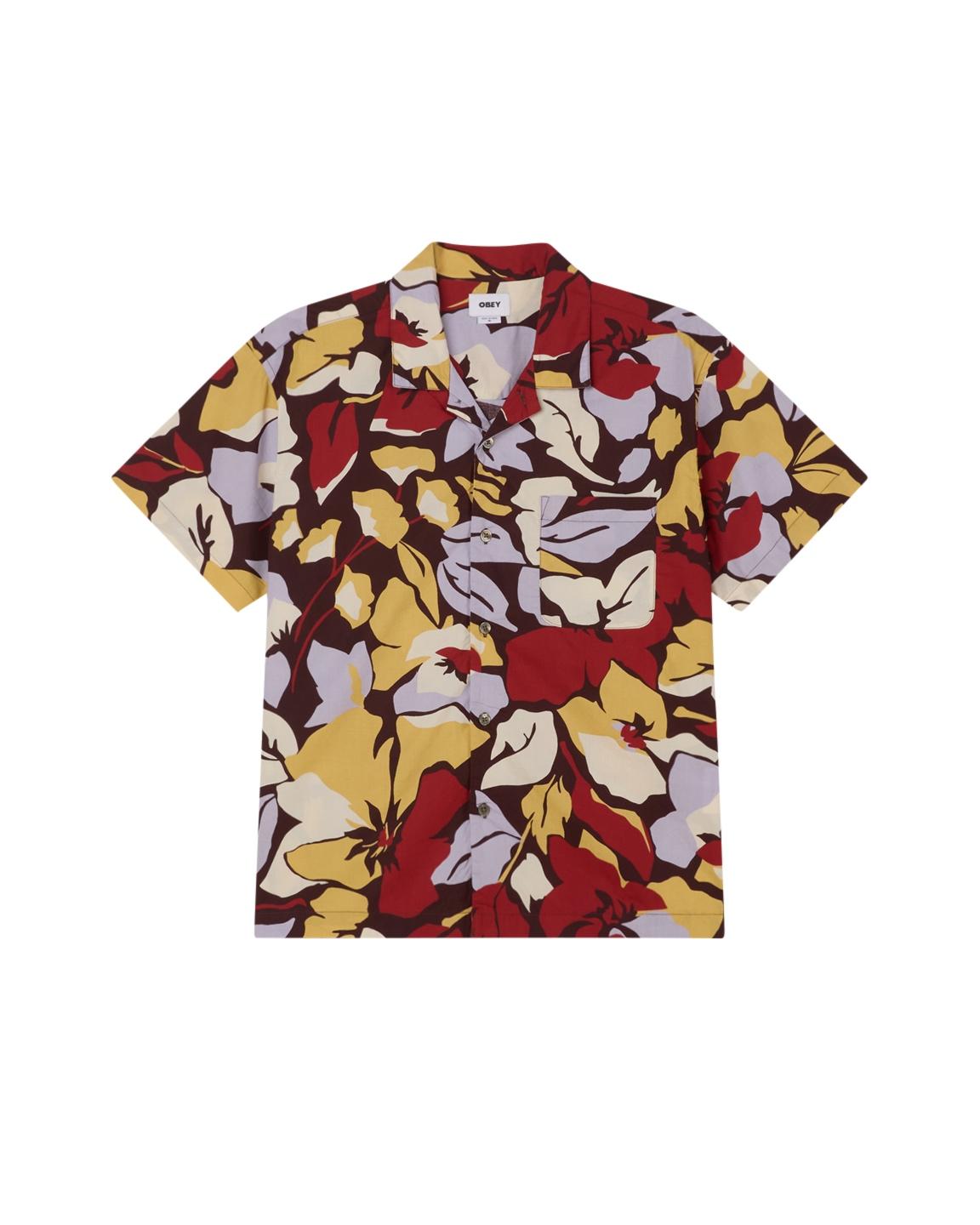 Camicia in viscosa maniche corte 181210432 CHO OBEY 