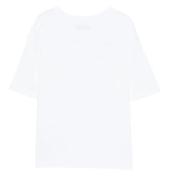 T-shirt con ricamo HUM05QLAA24 10101A MOSCHINO KID 