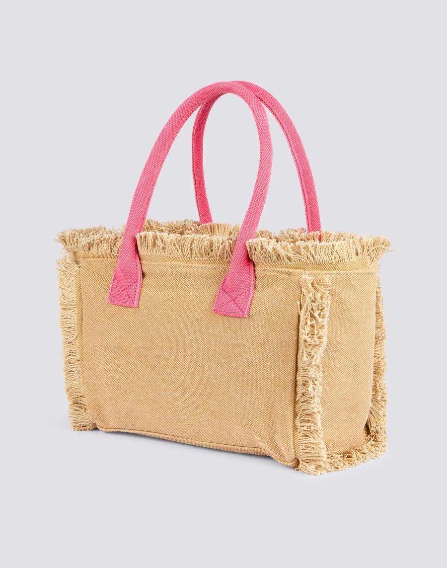 Tote bag con effetto stone washed rosa AW909ABCA600 A7201 SUNDEK 