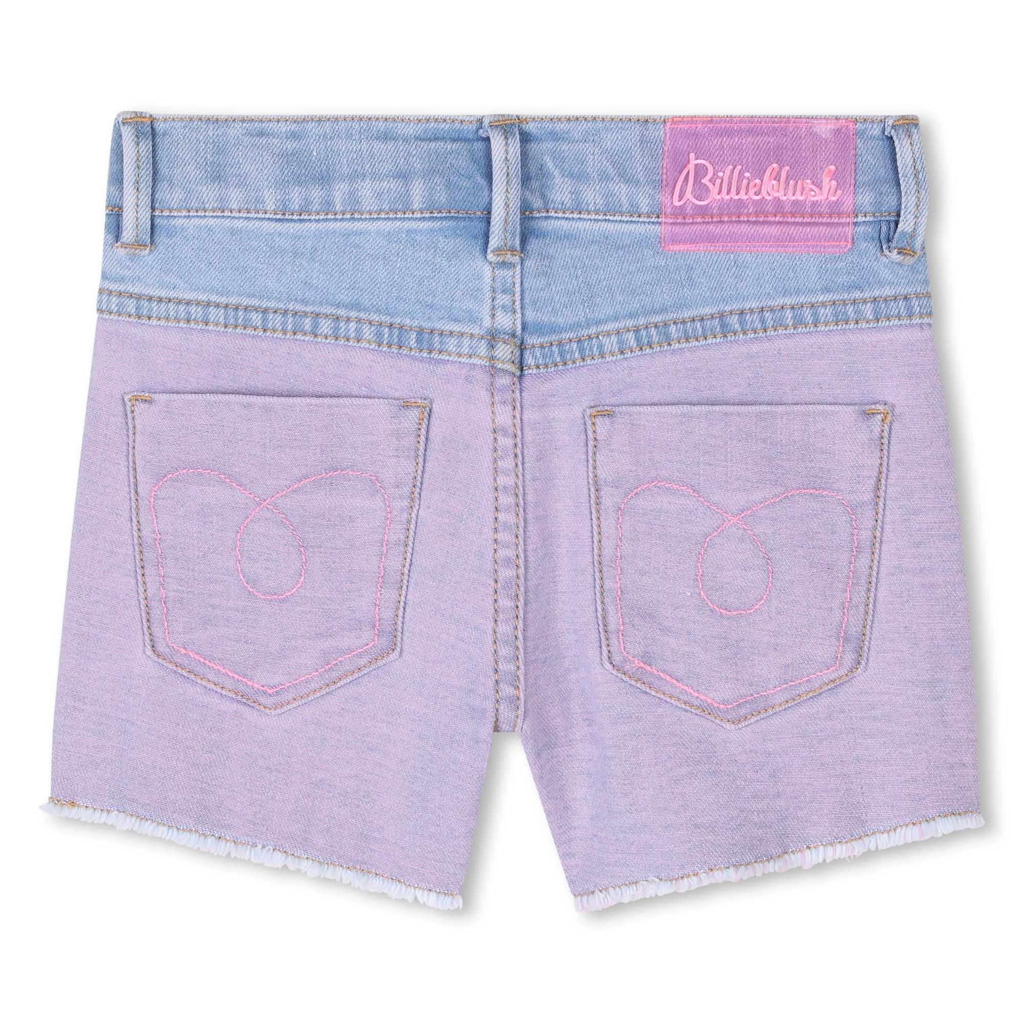 Shorts con scritta Fun in paillettes U20895 Z13 BILLIEBLUSH 