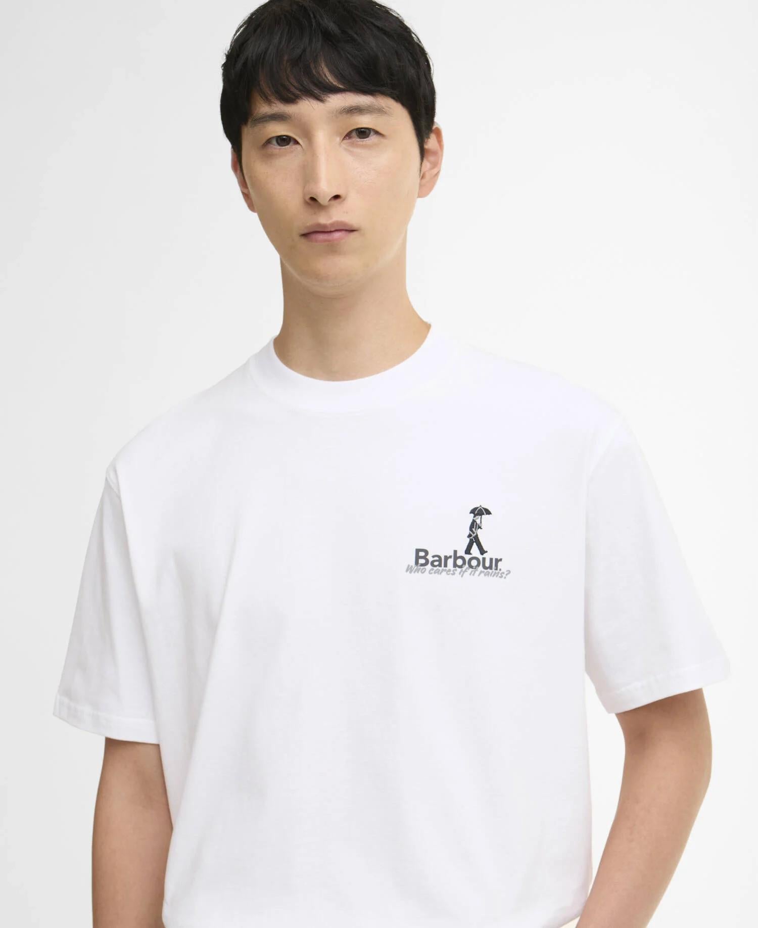 T-shirt oversize con stampa MTS1573 WH11 BARBOUR 