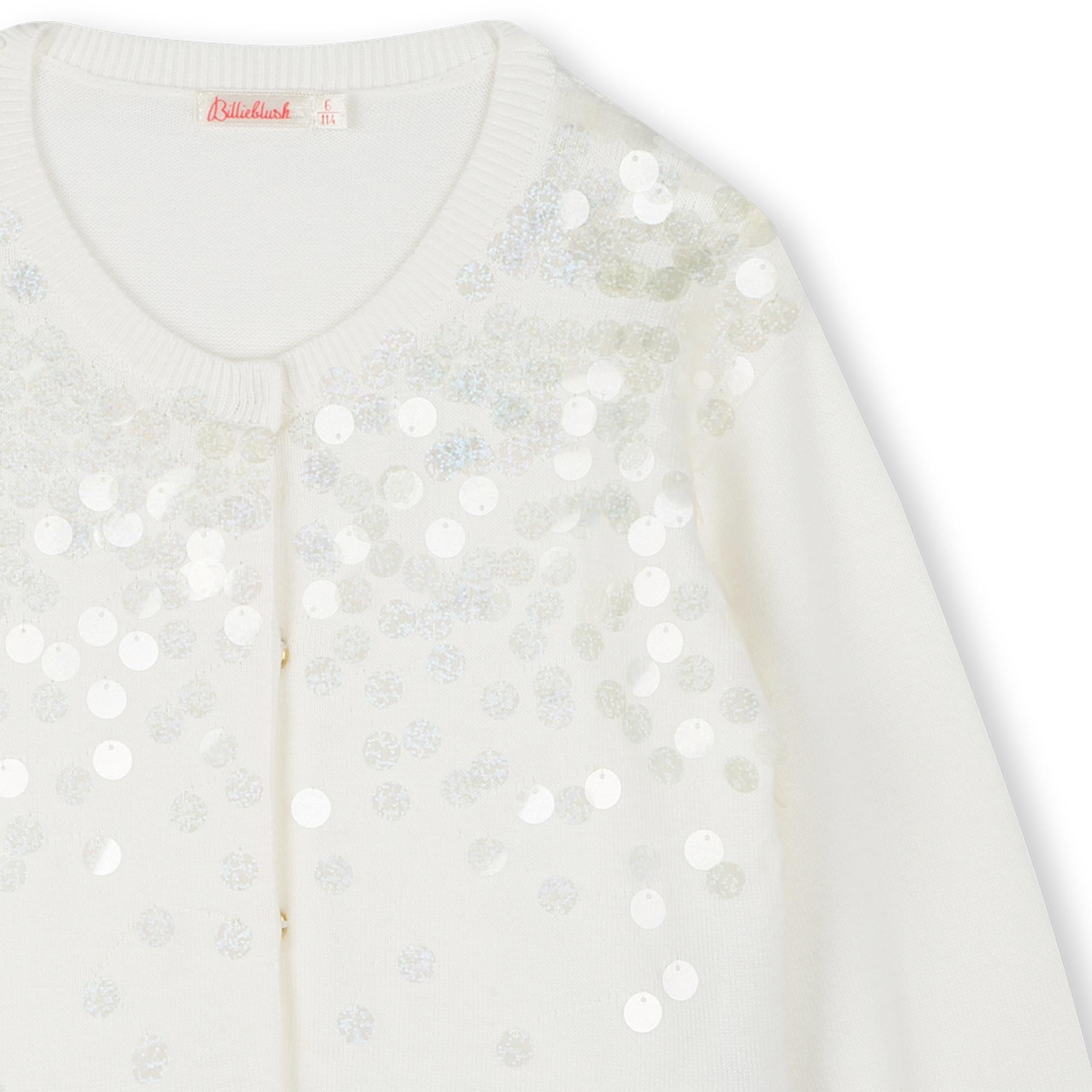 Crdigan con paillettes U20993 121 BILLIEBLUSH 
