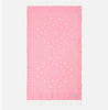Telo mare Foutas in cotone jacquard con fantasia bandana rosa