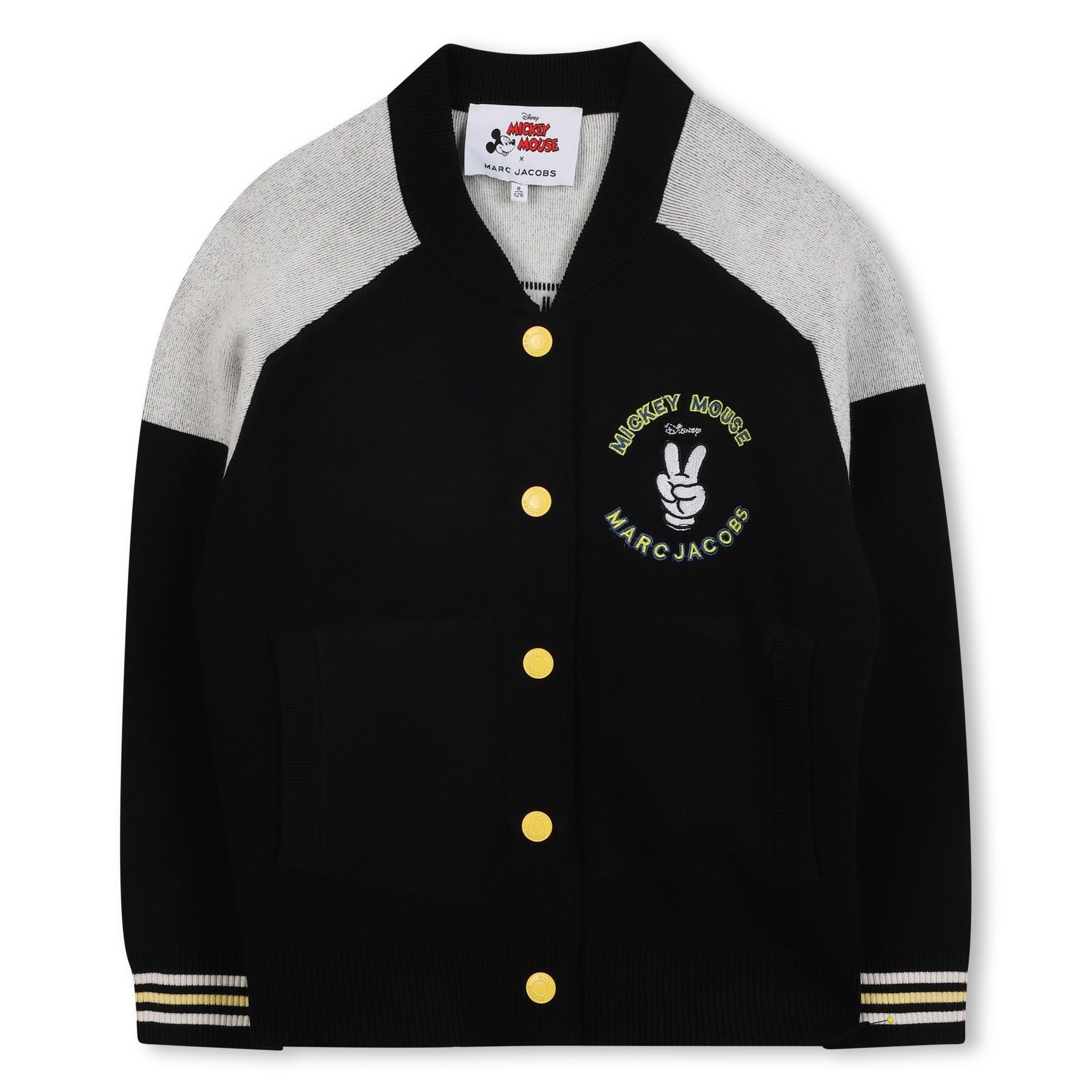 Cardigan con logo Mickey Mouse W60628 09B MARC JACOBS 