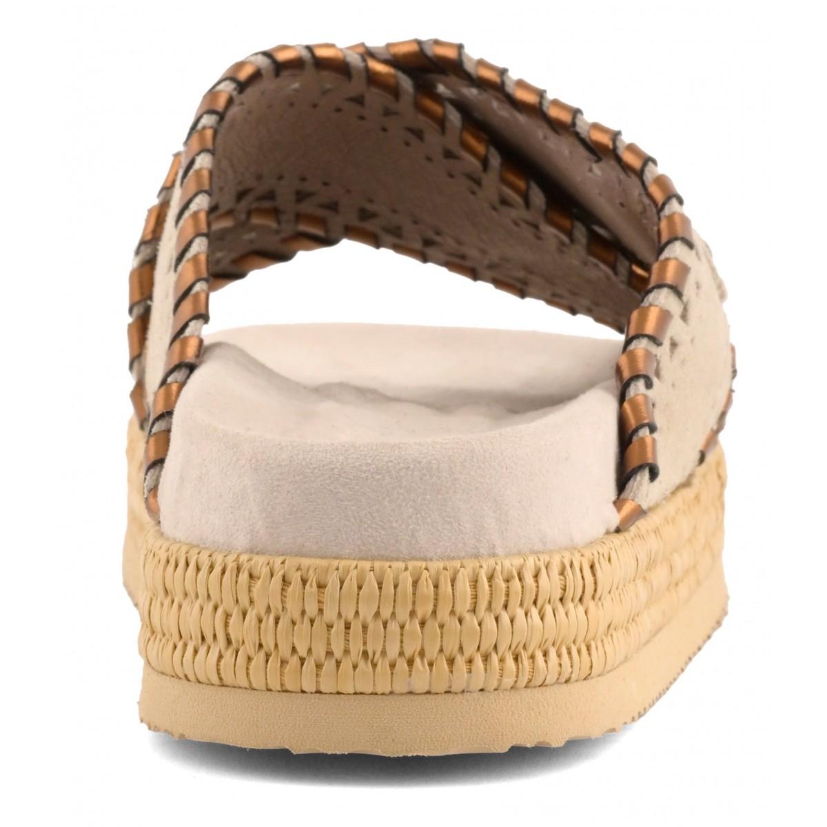 Criss-cross sandal metal stitching MUSW451013A CHLK MOU 