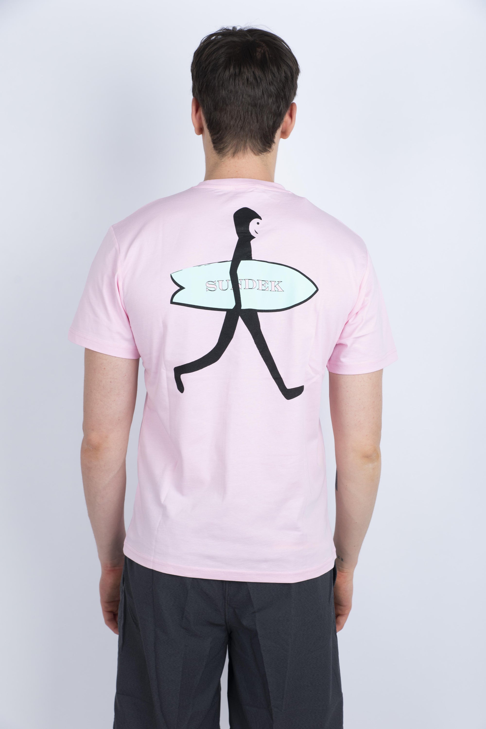 T-shirt con tasca Wetsuit rosa M673TEJ7800 53200 SUNDEK 