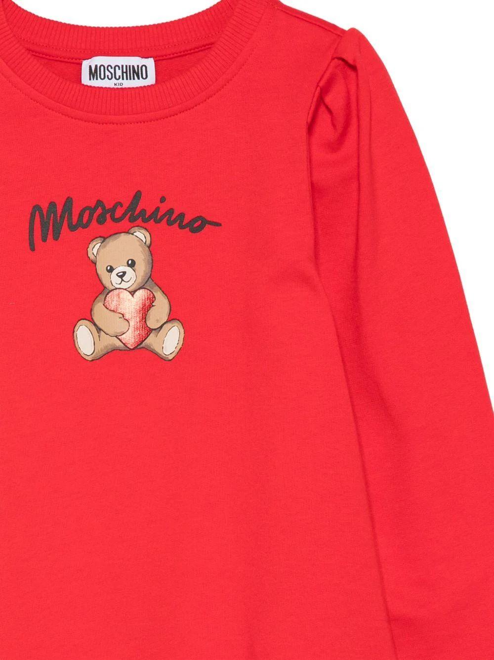 Abito con maniche lunghe HBV0FCLCA40 50109A MOSCHINO KID 