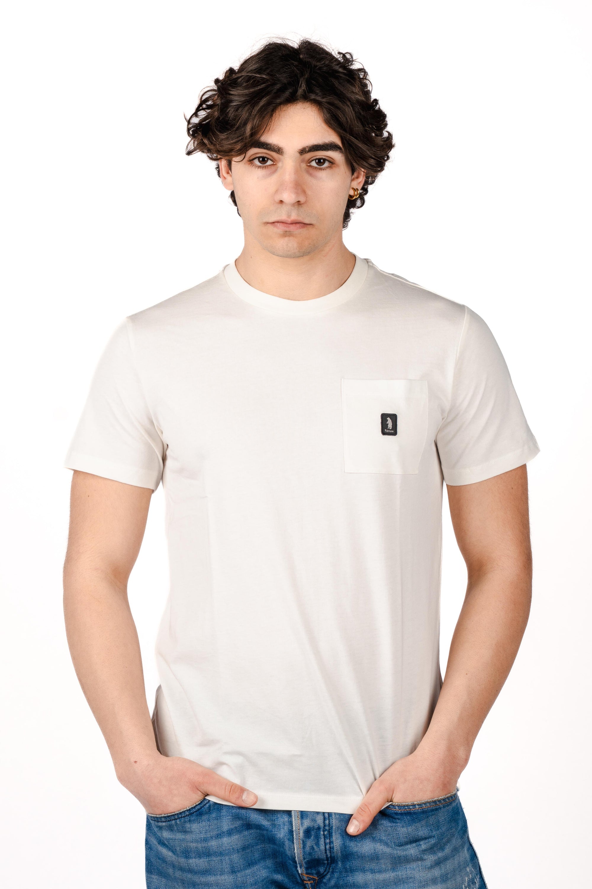 T-shirt icon pocket R4528M261 WHITE REFRIGUE 