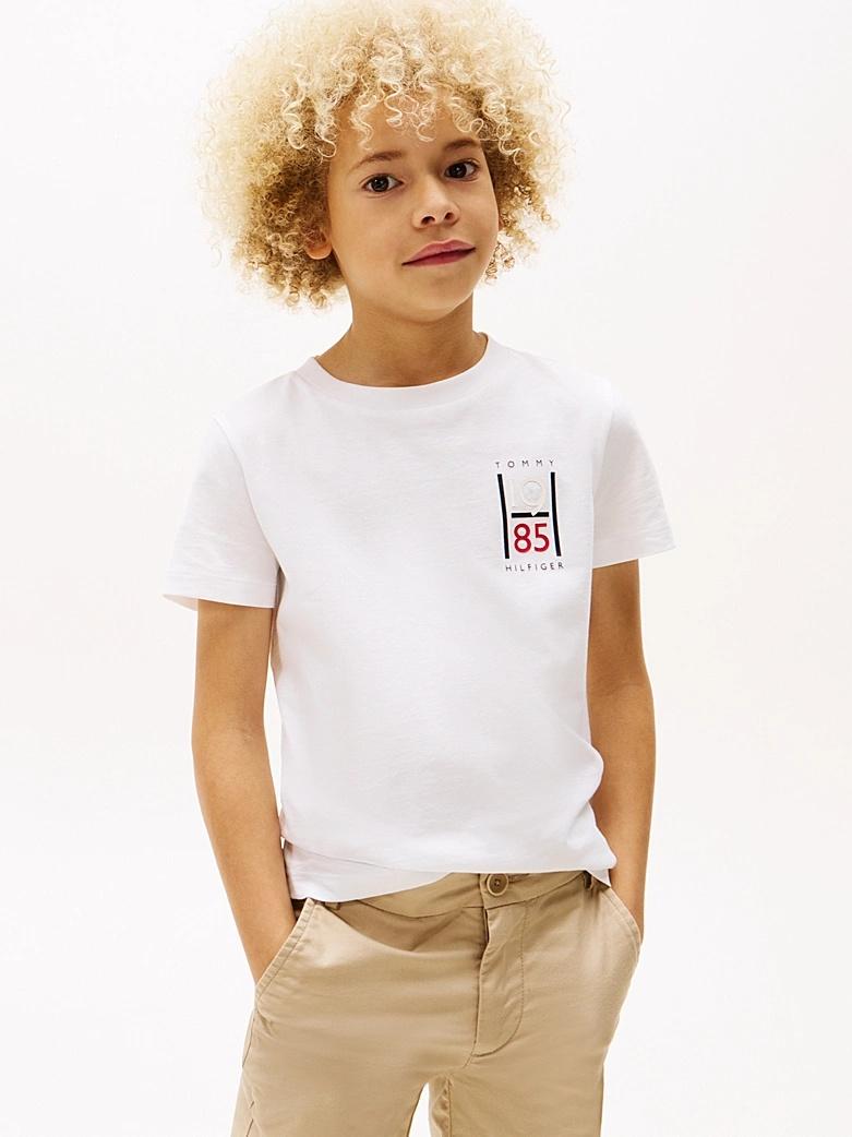 T-shirt con grafica e logo KB0KB09536T YBR TOMMY HILFIGER 