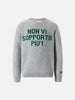 Douglas Crew Neck Sweater with Jacquard I Can't Stand You Anymore