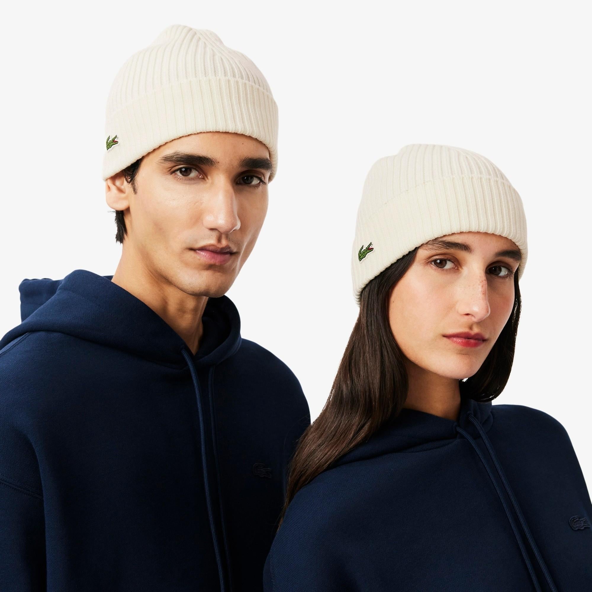 Berretto in lana a costine RB0001 70V LACOSTE 