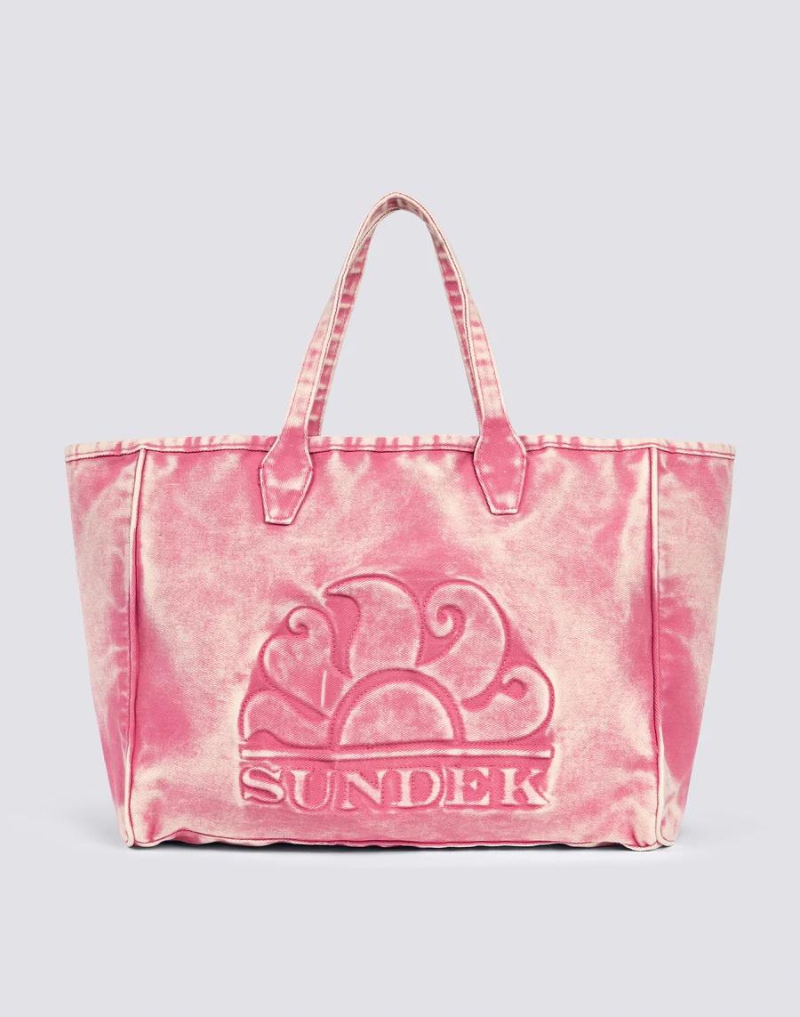 Roberts tote bag regular in tinto capo rosa AW030ABCV400 A7000 SUNDEK 