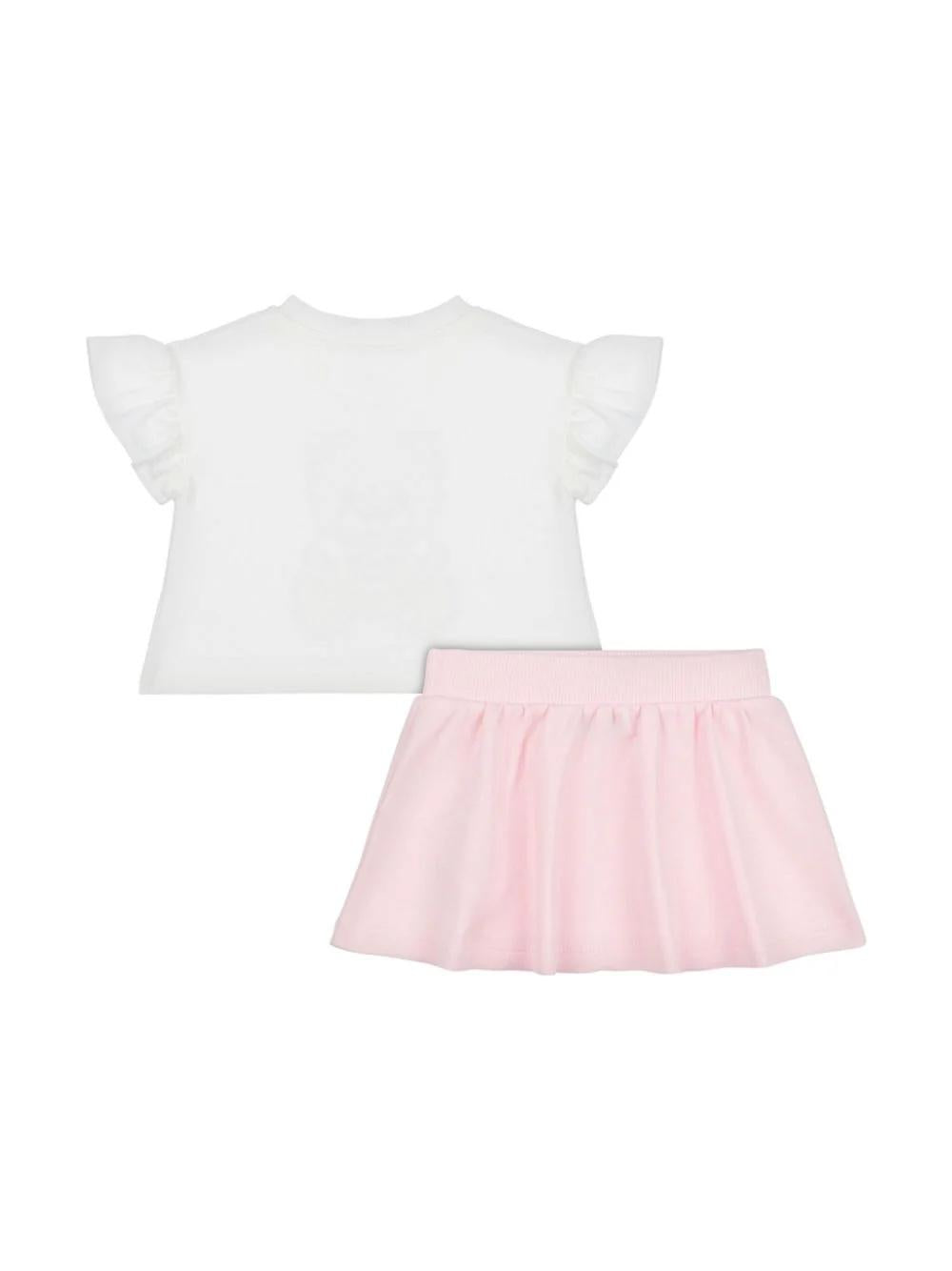 Completo con gonna MDG01GLAA40 84324 MOSCHINO BABY 