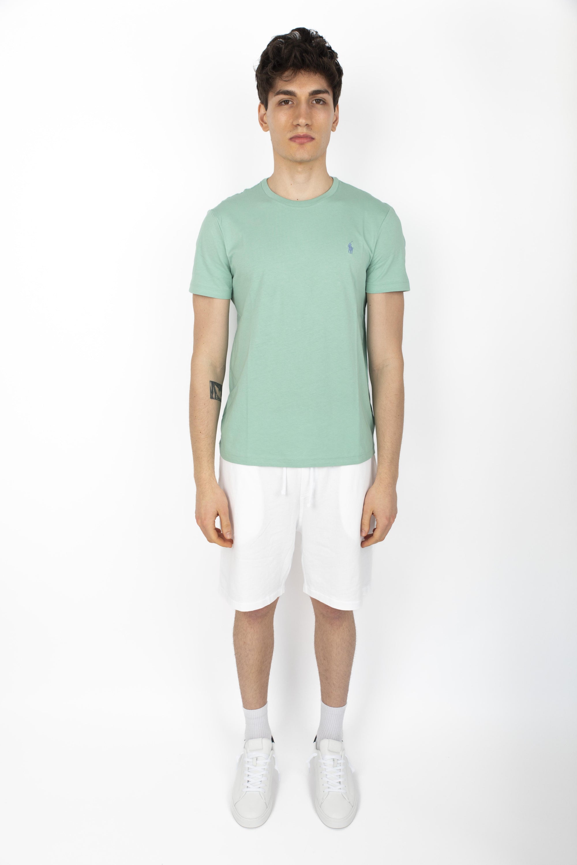 Maglietta in jersey Custom Slim-Fit celadon 710671438 415 POLO RALPH LAUREN 