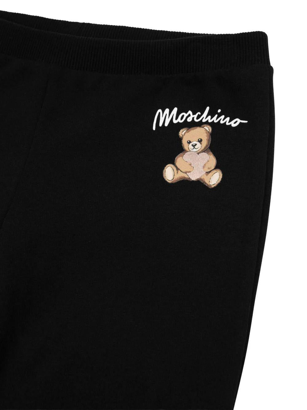 Pantaloni sportivi con stampa con logo HCP050LDA14 60100A MOSCHINO KID 