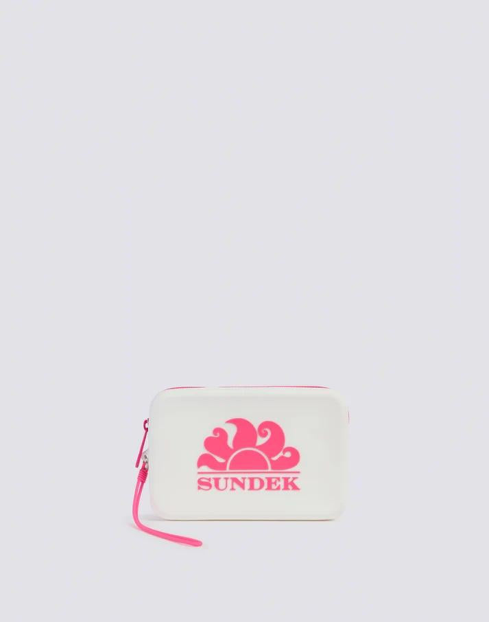Mini pochette in gomma con logo AW748ABSL100 00602 SUNDEK 
