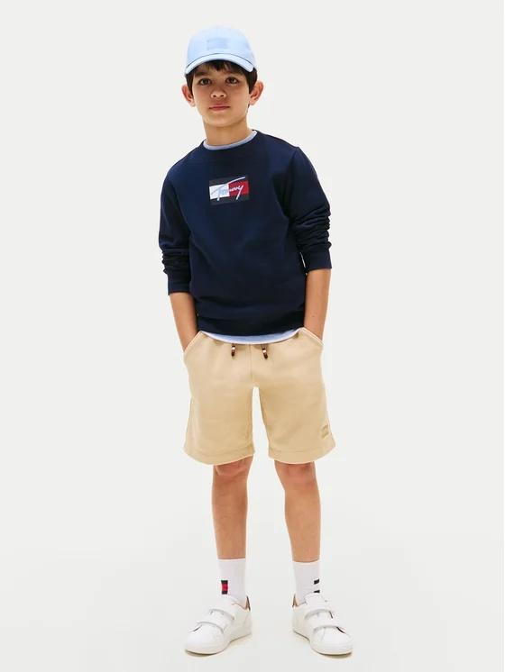 Felpa con logo firma THKB0KB09741T C1G TOMMY HILFIGER 