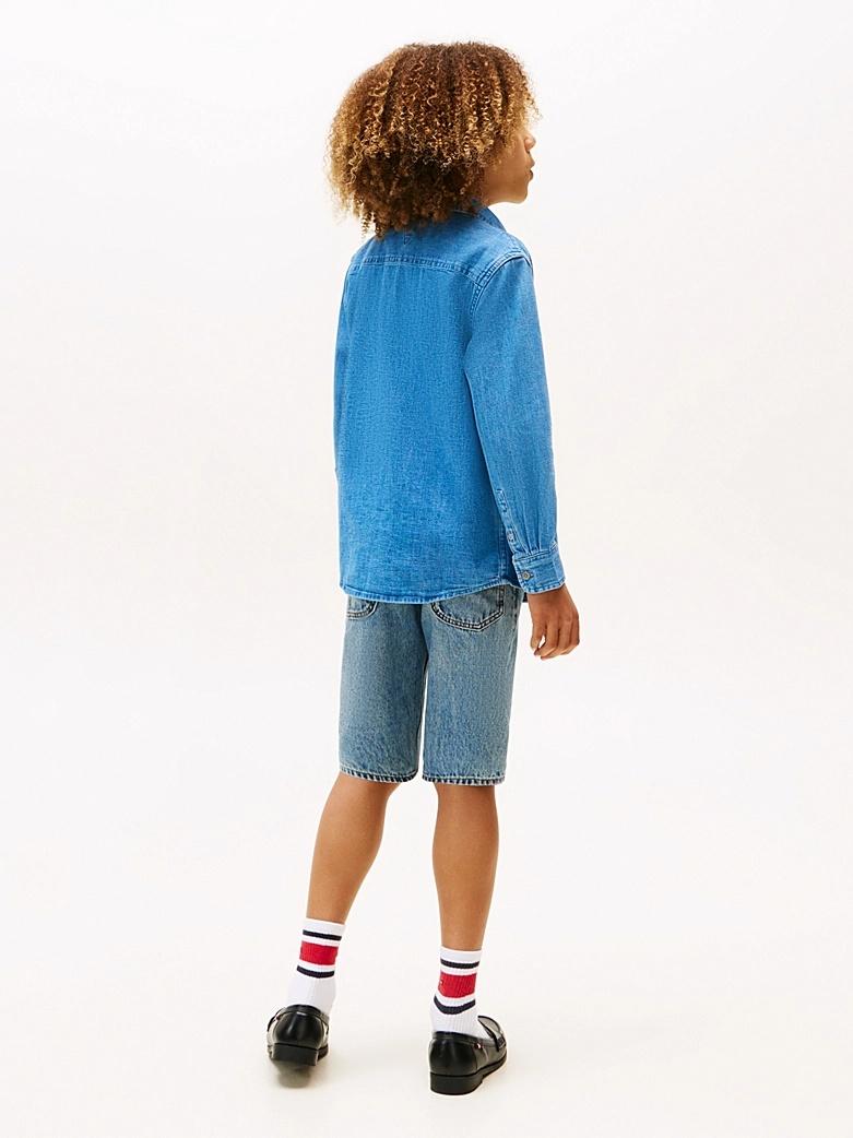 Camicia in denim mid wash THKB0KB09688J 1A4 TOMMY HILFIGER 