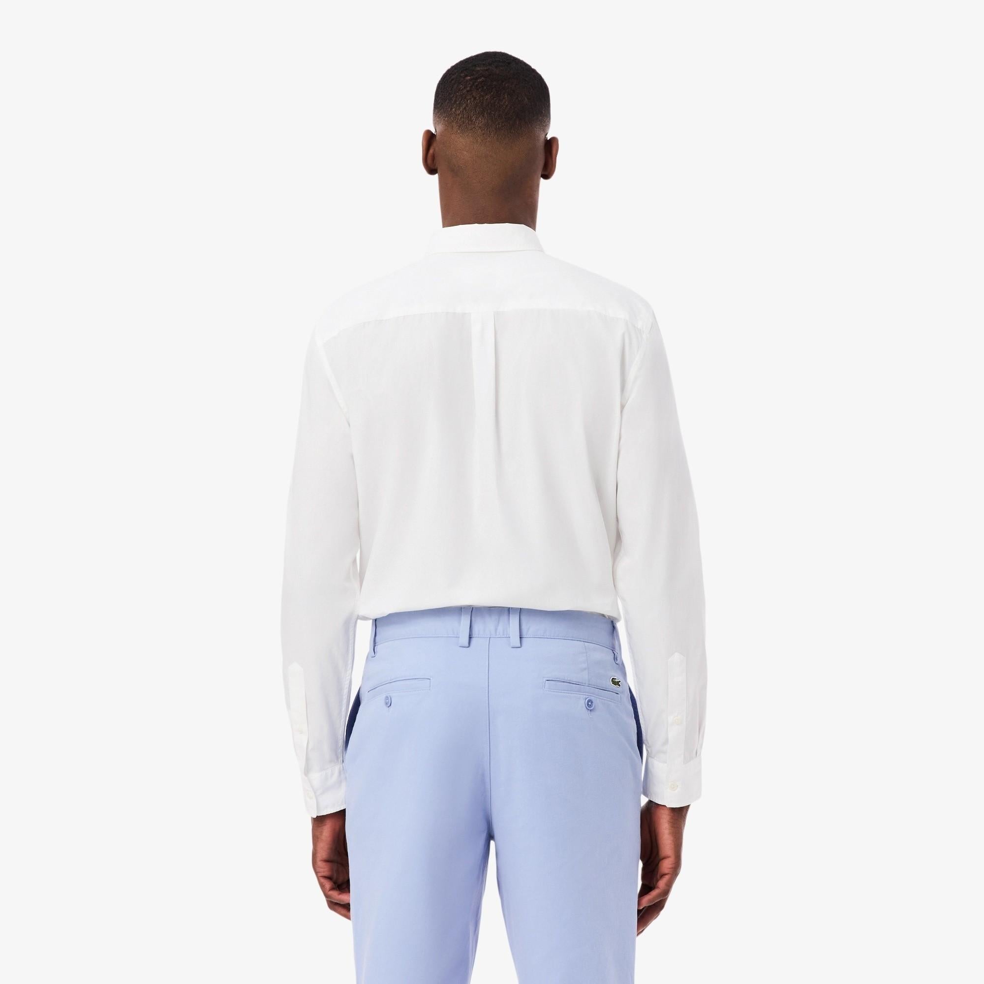 Camicia regular fit in popeline elasticizzato CH2316 001 LACOSTE 