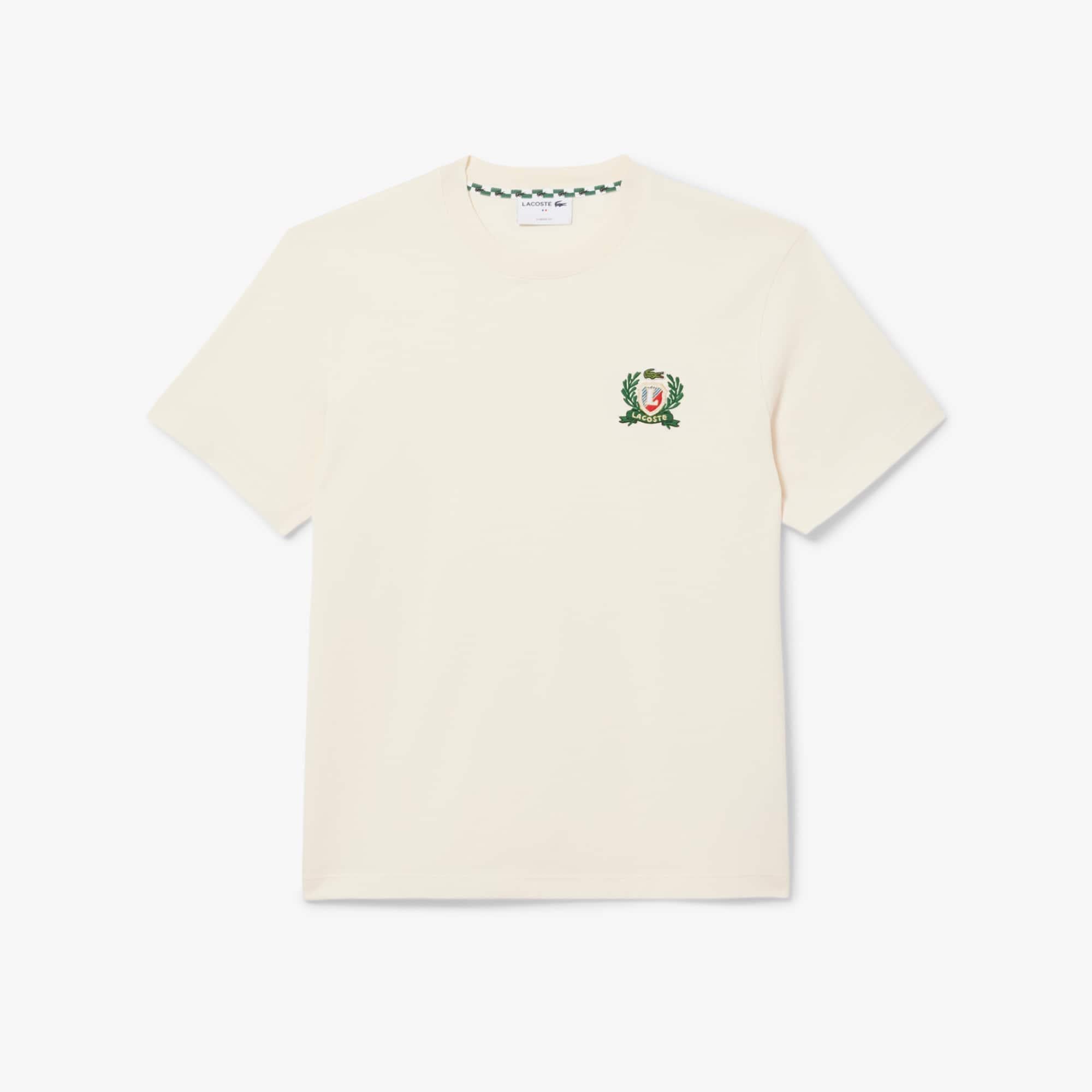 T-shirt in jersey di cotone ricamata TH0027 XFJ LACOSTE 