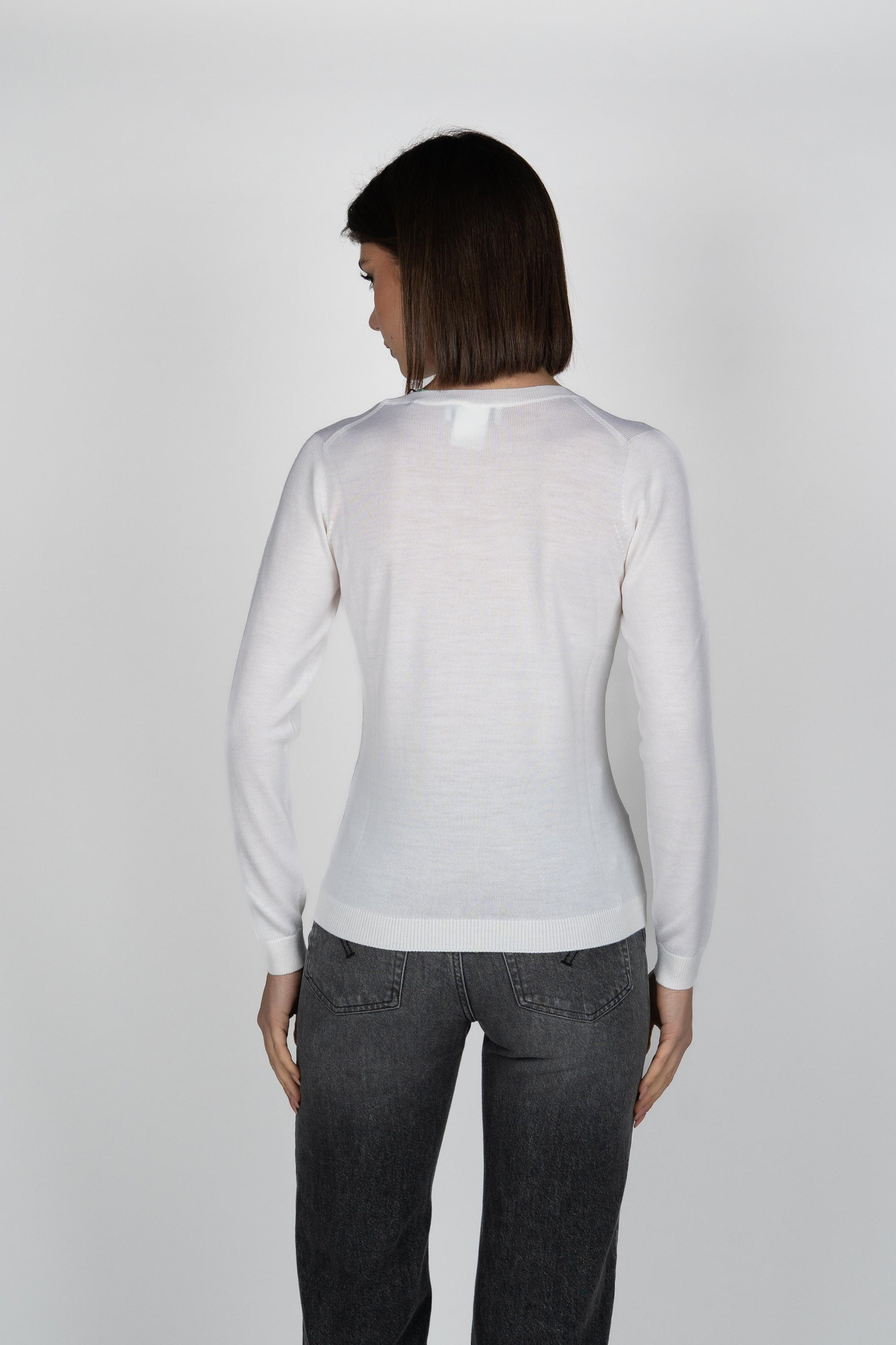 Scollo V in Lana Merino 54212/14202 001 GRAN SASSO 