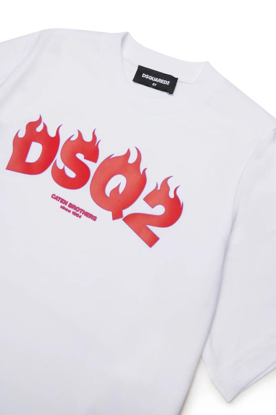 T-shirt con logo DSQ2 DQ3168D00XM DQ100 DSQUARED2 