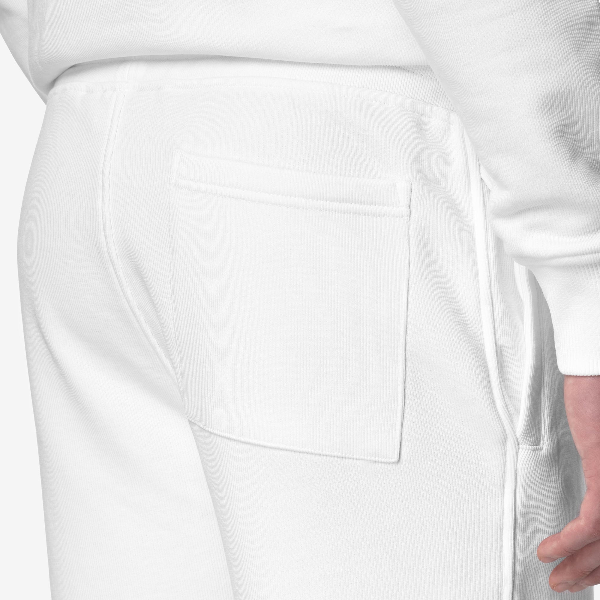 Bermuda da Uomo Sportivi in French Terry Bianco con Tasche K1151SW 001 K-WAY 