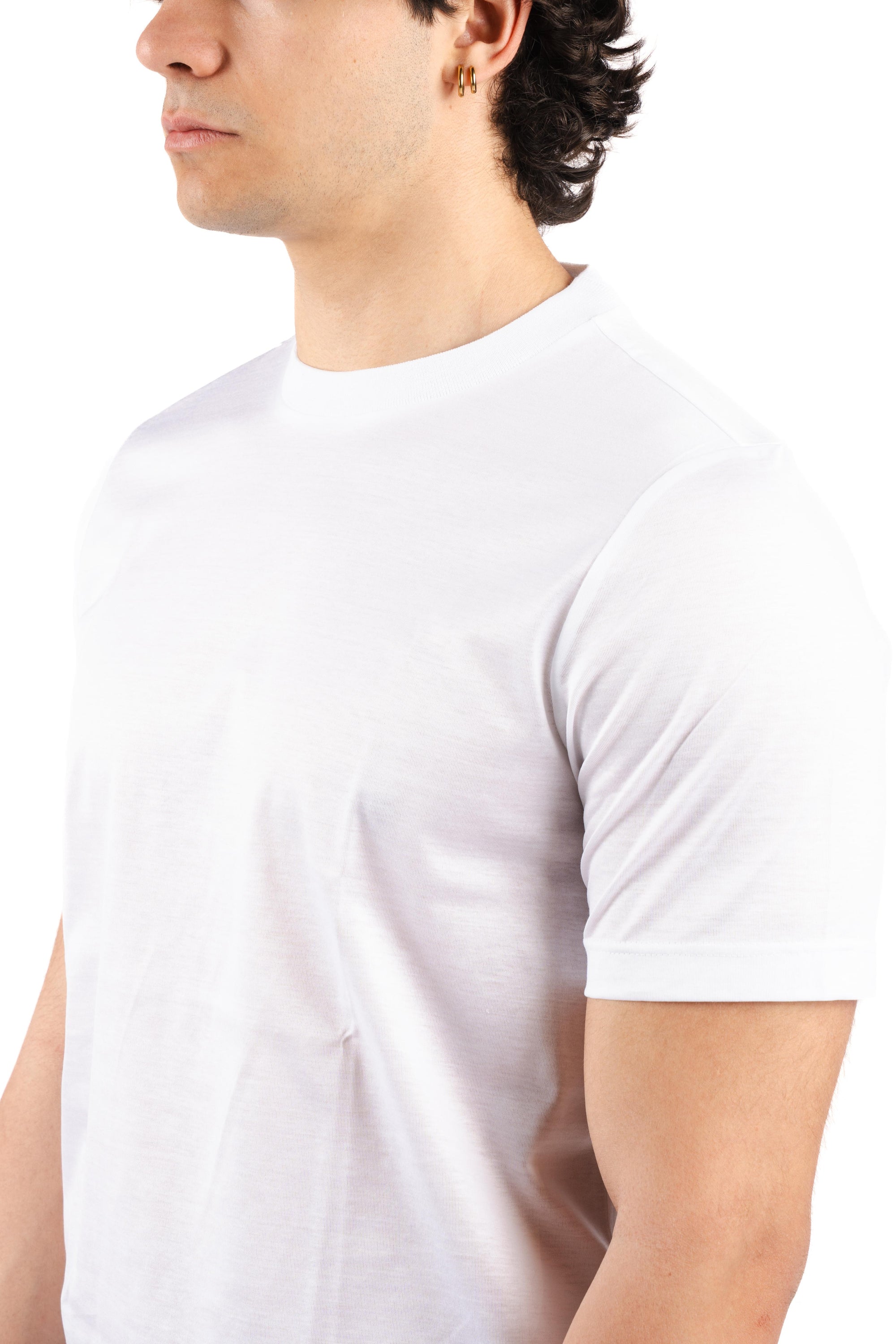 T-shirt in cotone mercerizzato 60196/74007 001 GRAN SASSO 
