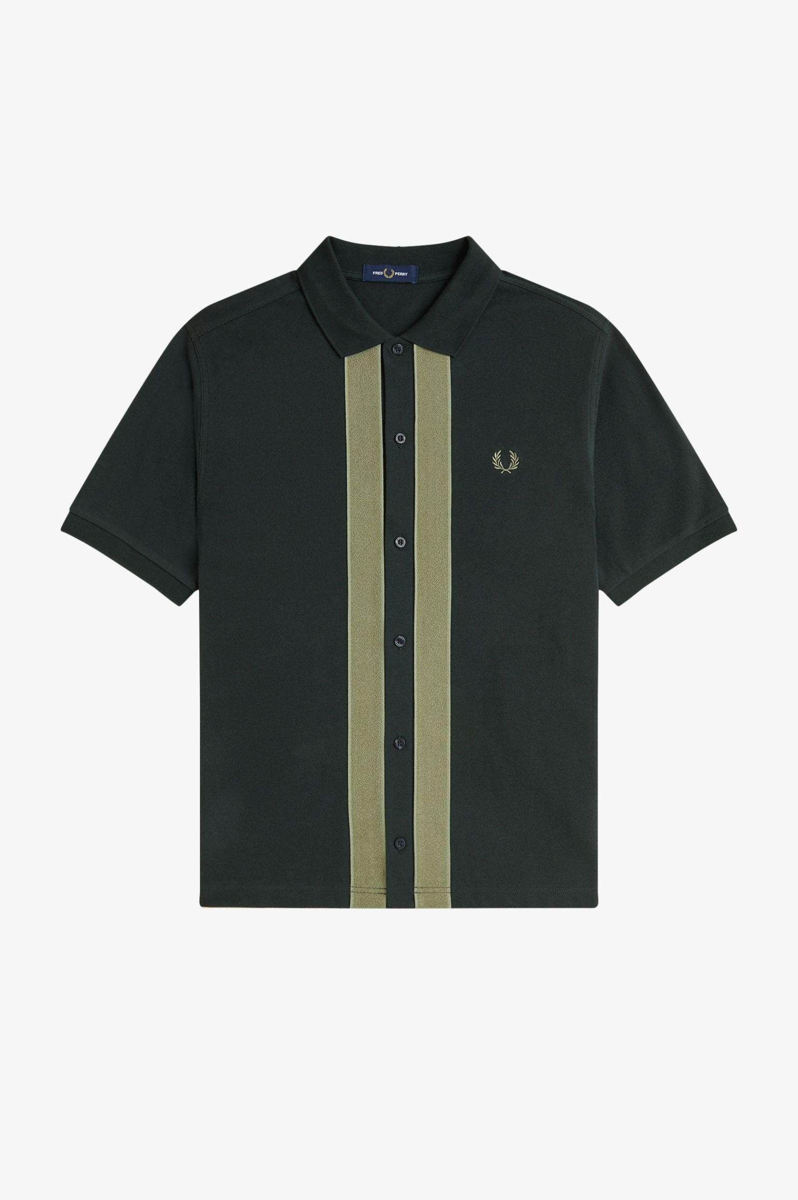 Polo con bottoni su fettuccia in ciniglia M990754 Q20 FRED PERRY 
