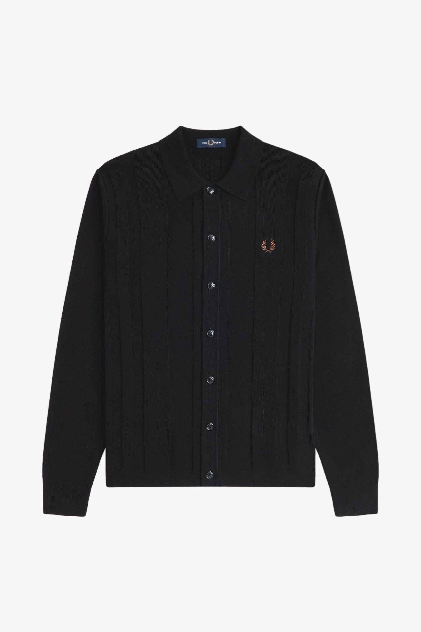 Polo in maglia con bottoni K972655 102 FRED PERRY 