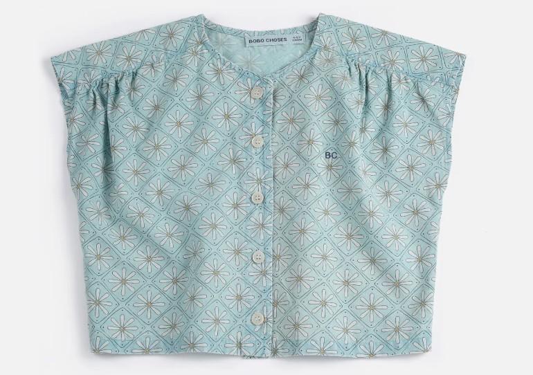 Top in tessuto con motivo daisy mosaic all over B126AC032 451 BOBO CHOSES 