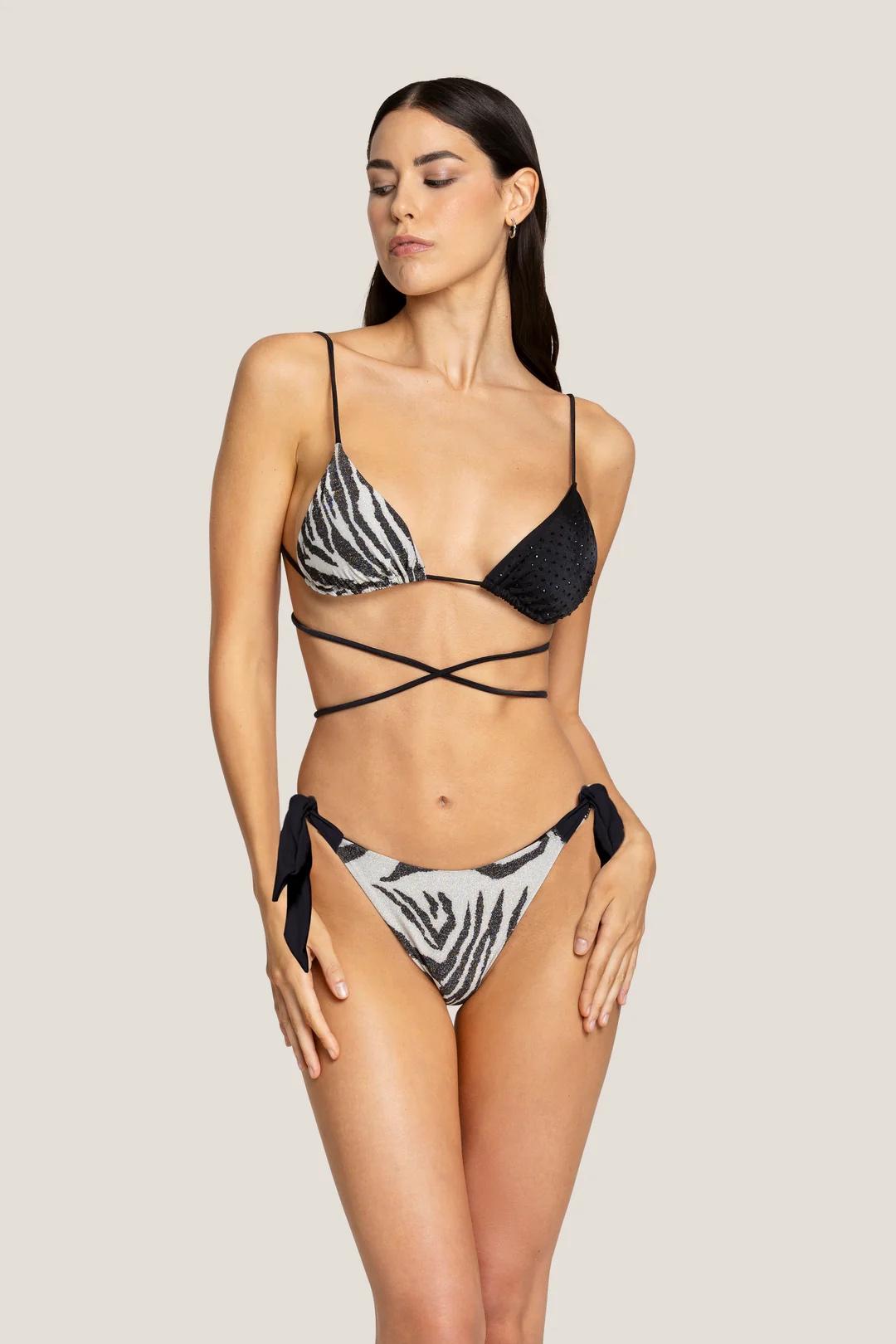 Triangolo e slip marylin zebra night 125WBWBK5411 200 4GIVENESS 