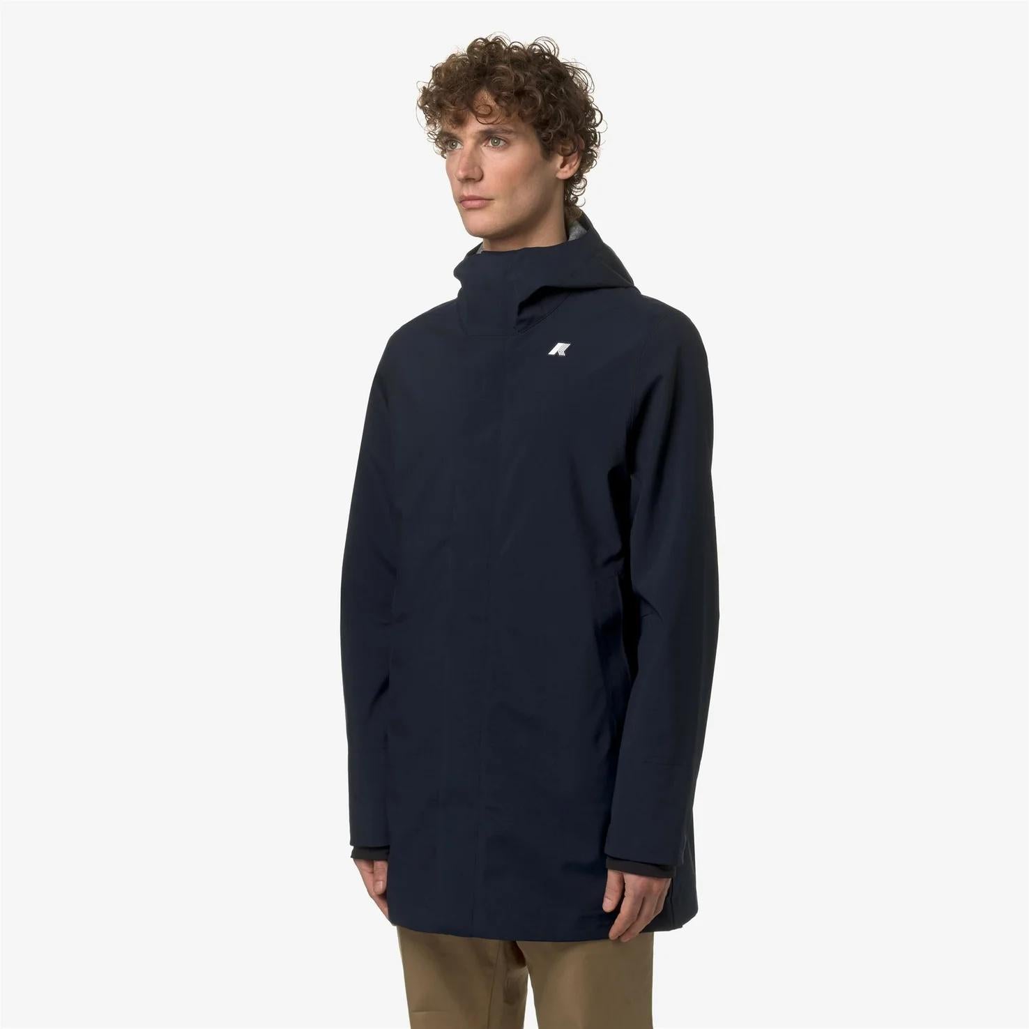 Giacca impermeabile da uomo a 3/4 blu K5126SW K89 K-WAY 