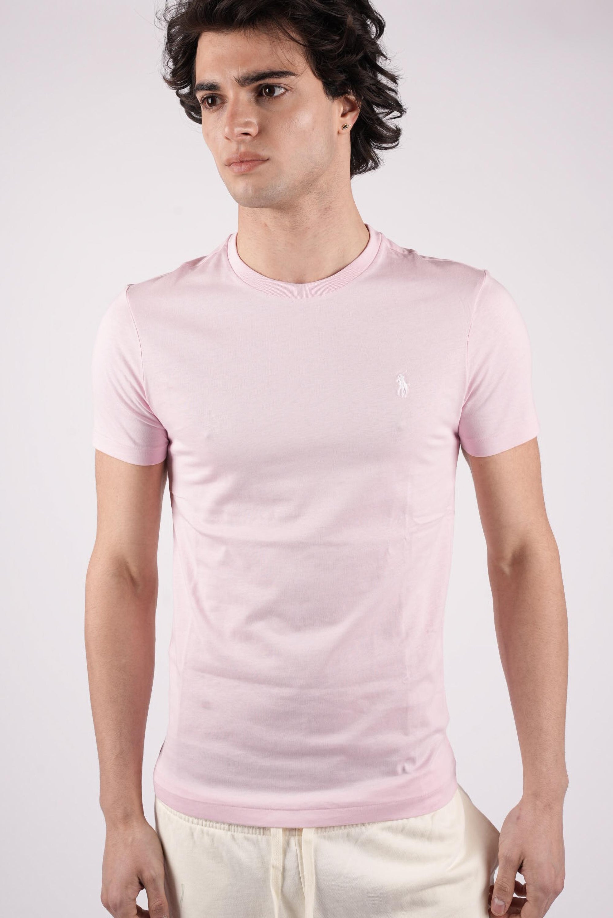T-shirt con logo a contrasto 710671438 520 POLO RALPH LAUREN 