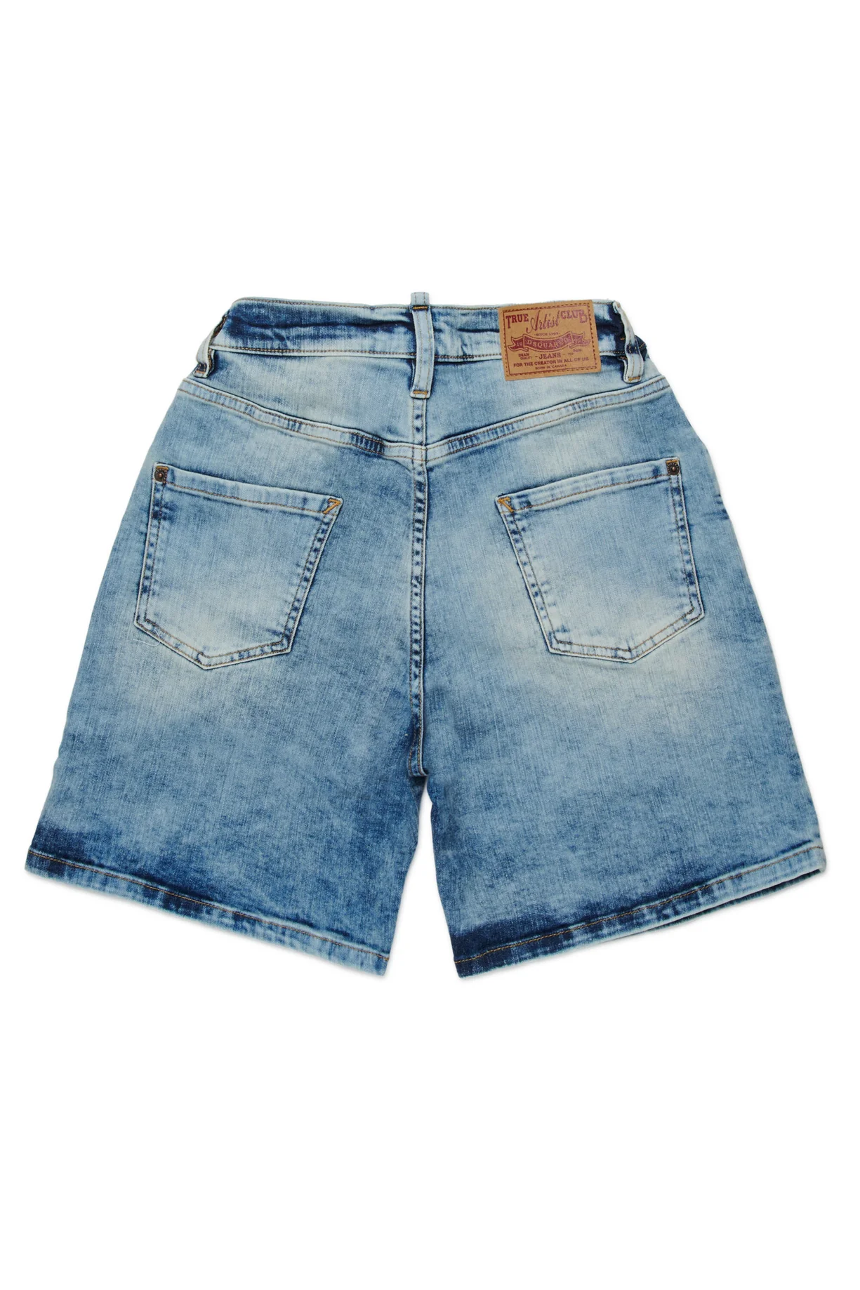 D2Kids Junior Marbled Effect Denim Shorts DQ2828D0AC2 DQ01 DSQUARED2 