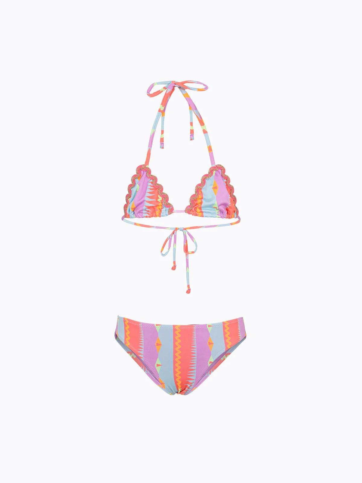 Bikini Bambina F**K Triangolo con Slip Fisso Fantasia FJ26SG0330X 24 F**K 