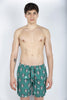 Costume da bagno da uomo Lighting con stampa Panda Watch verde