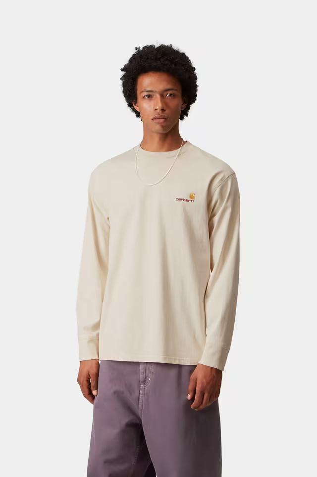 L/S American Script T-Shirt I029955 05XX CARHARTT WIP 