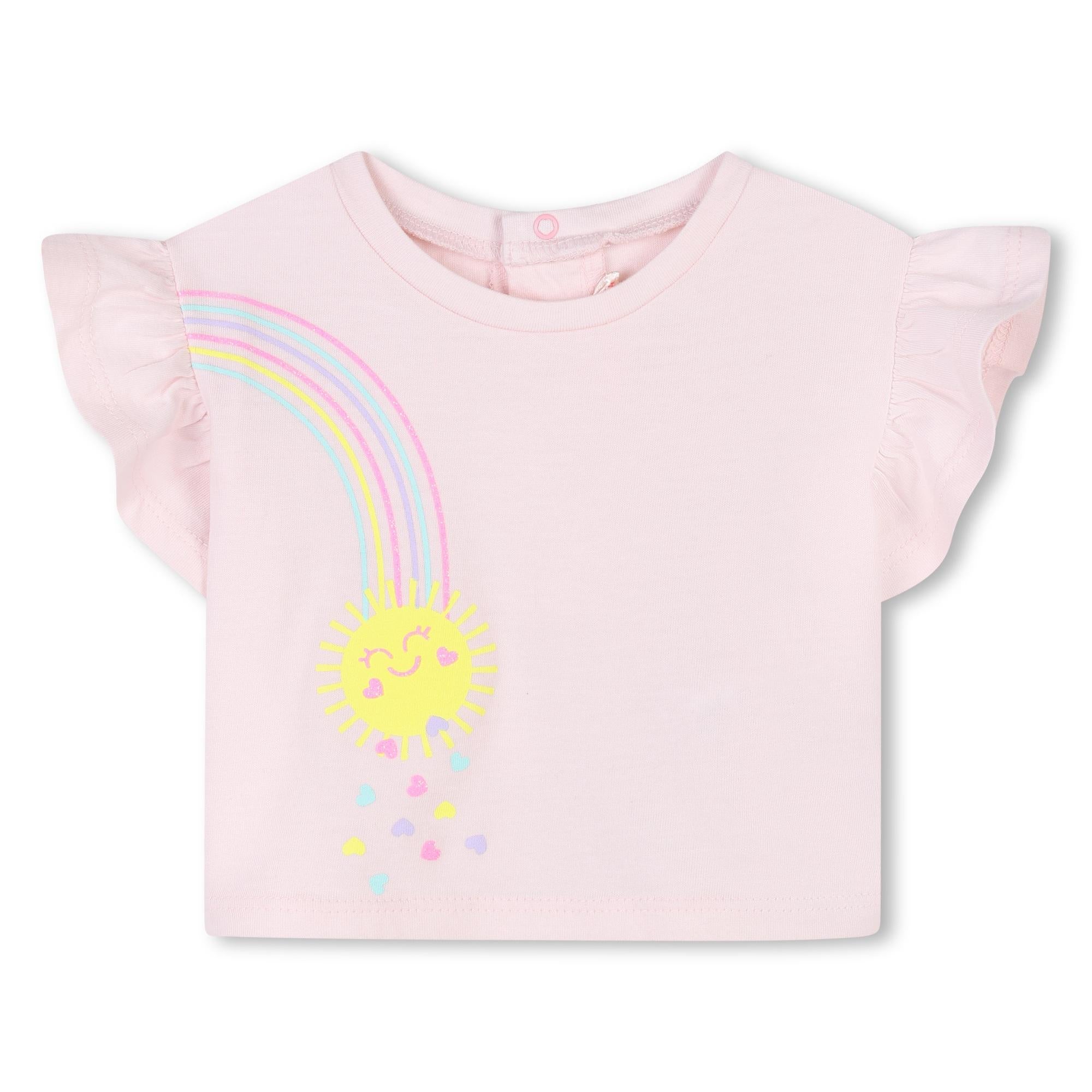Set con shorts e stampa arcobaleno U21009 N34 BILLIEBLUSH 