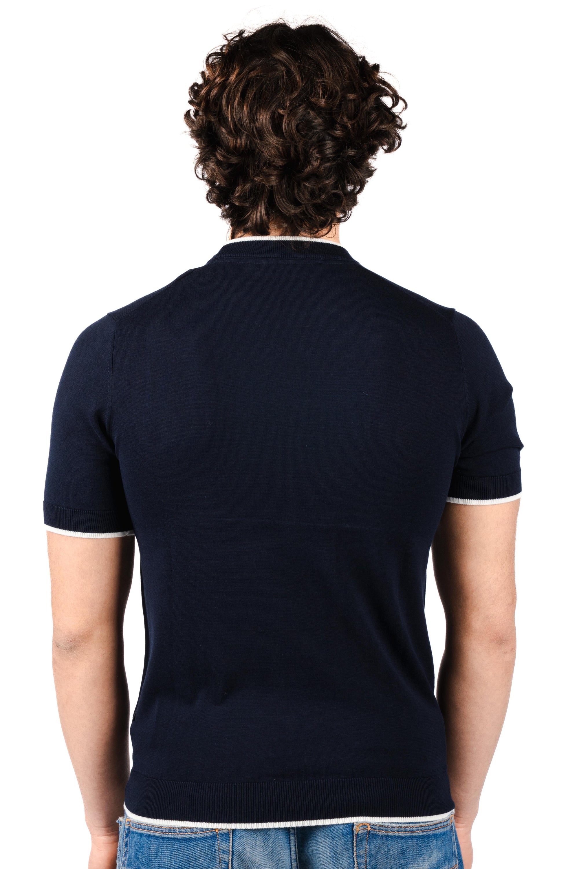 T-shirt  con dettagli a contrasto R4064M261 NAVY REFRIGUE 