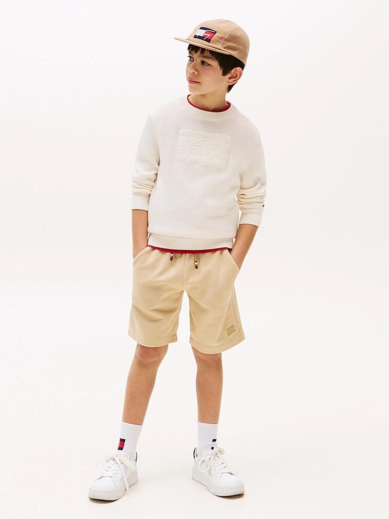 Pullover Signature con logo tono su tono KB0KB09810T Z00 TOMMY HILFIGER 