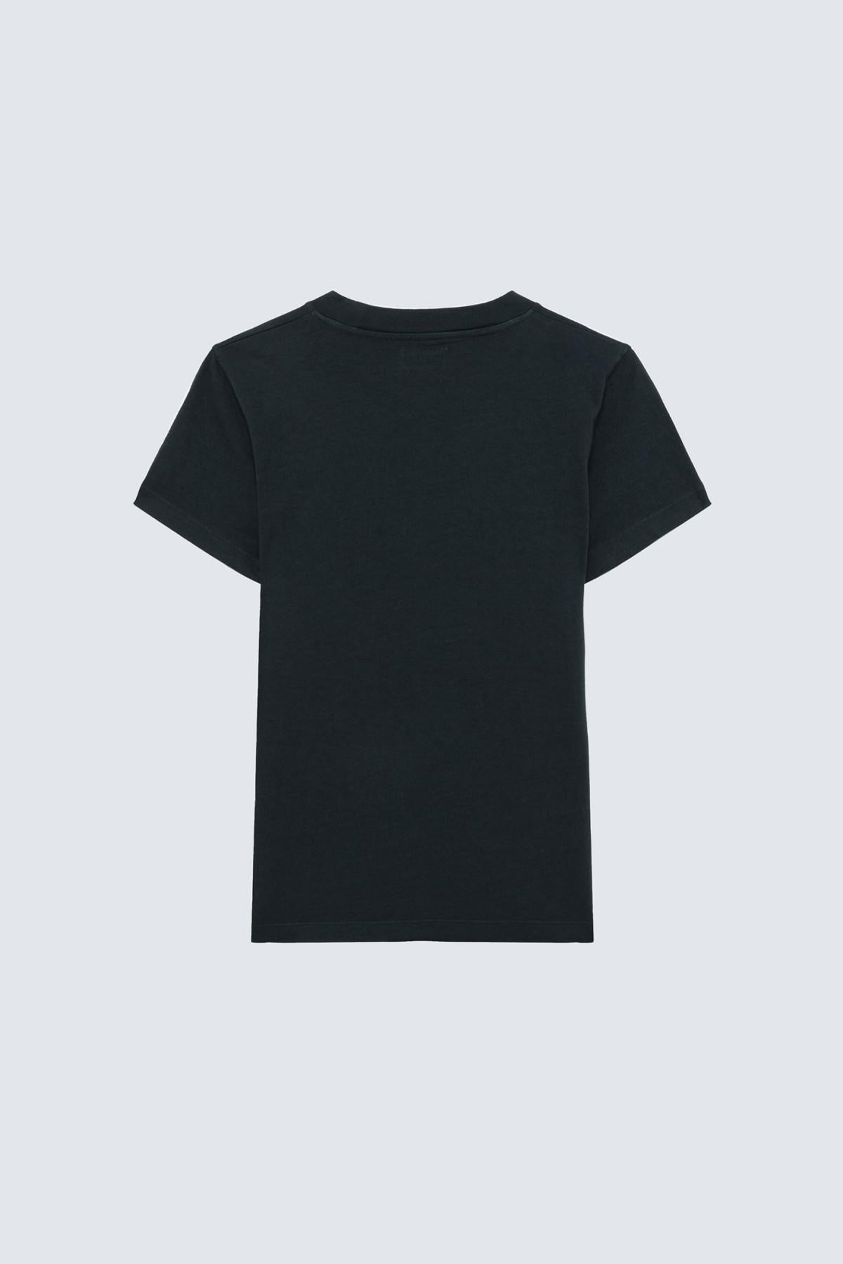 T-shirt slim micro logo in cotone AMD155CN21XX C0020 AMISH 